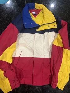 RARE Vintage Tommy Hilfiger 1990s Aaliyah Big Flag Logo Sailing Jacket - Picture 1 of 13