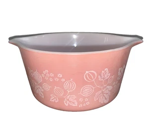 *for restoration* Pyrex Gooseberry 1 QT 473 Cinderella Nesting Bowl Casserole - Picture 1 of 24