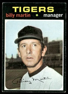 1971 Topps Billy Martin Detroit Tigers #208 - Foto 1 di 2