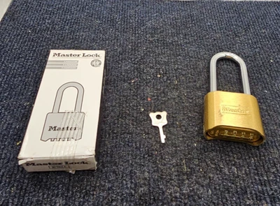 MASTER LOCK 1705LH 2" Wide Resettable Combination Brass Padlock w/2-1/4" Shackle - Image 1 of 4