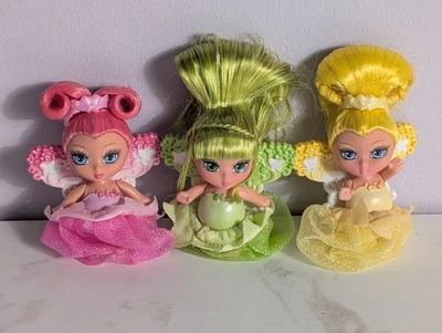 Lote de 3 - Barbie Fairytopia Magic of the Rainbow Fairy Doll Figuras con Vestidos Foto 1 de 2