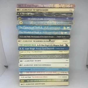 A E Van Vogt Book Bundle X20 Vintage Paperbacks Mutant Mage Null-A Isher Slan - Picture 1 of 13