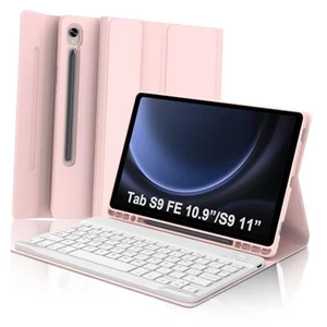 Tastatur Hülle für Samsung Galaxy Tab S10 FE / S9 FE 5G 10,9 Zoll / Tab S9 11 Pink - Bild 1 von 8