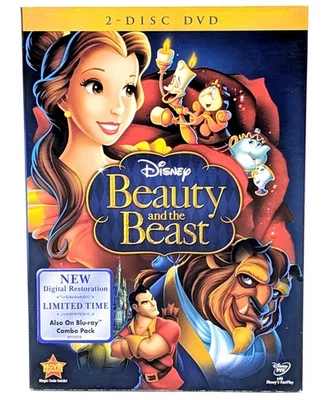 Disney's Beauty and the Beast (NEW Sealed) Digitally Restored (2-Disc DVD) - Image 1 of 2