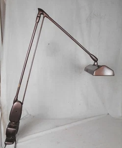 VINTAGE MID CENTURY ARTICULATED CLAMP ON INDUSTRIAL DESK LAMP - Picture 1 of 11