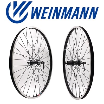 Conjunto de rodas Weinmann 519 26" dianteiro e traseiro HG tipo cassete cubo mountain bike preto - Imagem 1 de 4