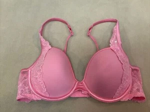 Reggiseno Victoria's Secret Angels 36C foderato semi rosa paillettes - Foto 1 di 3