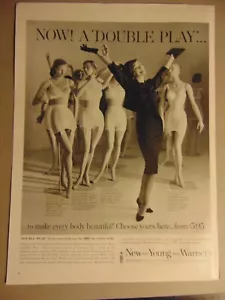 Sottovesti donna Warner's Double Play 1960 pubblicità stampa vintage - Foto 1 di 1