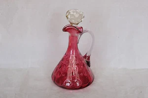 HOBBS BROCKUNIER EAPG GEPUNKTET OPTIK RUBIN CRANBERRY KUNSTGLAS ÖL KRUZ  - Bild 1 von 7