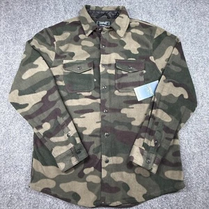 COMPANY 81 Men’s Large Camouflage Flannel Button down Shirt Camo Warm - Picture 1 of 11