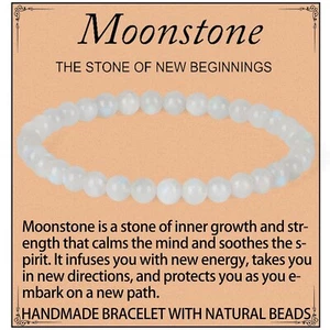Bracelet - New Beginning Bracelet for Women Men - Handmade Natural Gem - Picture 1 of 6