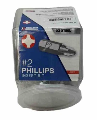 Best Way Tools Phillips #2 x 1 In. Screwdriver Bit Display 83050 Best Way Tools - Image 1 of 4