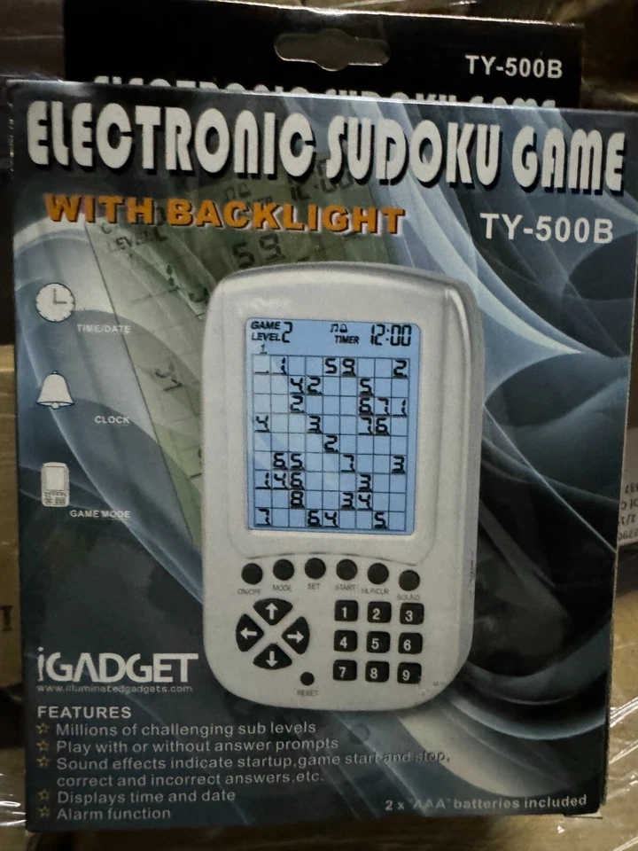 illuminated Sudoku Handheld Electronic Game New in Box - Image 1 of 1