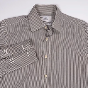 Charles Tyrwhitt Dress Shirt Slim Fit Striped Long Sleeve 15/33 French Cuff M - Picture 1 of 4