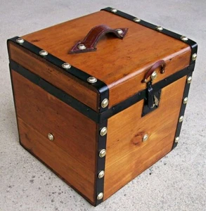 Civil War Era Antique Hat, Bonnet, Stagecoach Trunk, Restored, Tray, Rare! - Picture 1 of 10