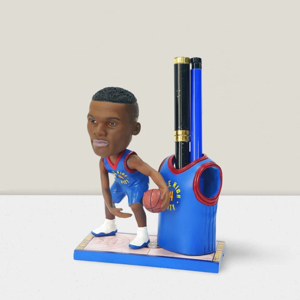 Russell Westbrook #0 Nuggets Bobblehead NBA Pen Holder regalo coleccionable limitado Foto 1 de 1
