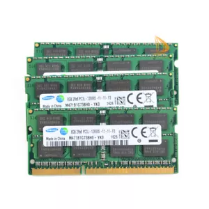 32GB Laptop RAM Samsung 4X 8GB PC3L-12800S,DDR3 1600MHZ 1.35V SODIMM Memory、CL11 - Picture 1 of 9
