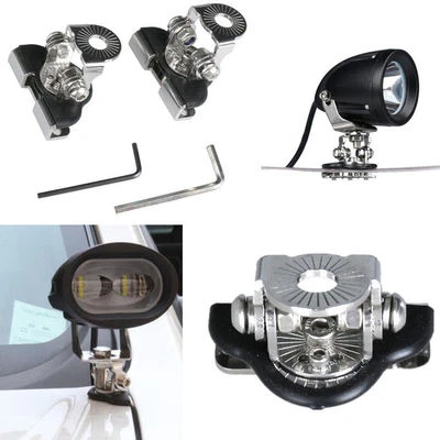 2x 304 Stainless Steel Car Clamp Mount Bracket Holder For Offroad LED Work Light - Image 1 of 4