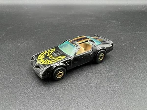 Vintage Hot Wheels Hot Bird Black The Hot Ones Hong Kong Tampo Wear Loose - Picture 1 of 4