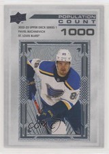 2022-23 Upper Deck Series 1 Population Count 1000 /1000 Pavel Buchnevich #PC-15