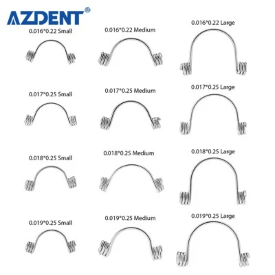 AZDENT Dental Orthodontic Torquing Torque Spring Rectangular Anterior Teeth Wire - Image 1 of 4