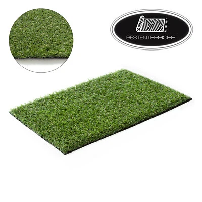 Kunstrasen Rasenteppich 'MONA' Grün Fertigmaß Gras, Wischer, Rasengarten - Bild 1 von 4