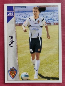 Gerard Pique Real Zaragoza original rookie card Mundicromo # 286 Liga 2006 - 07 - Imagen 1 de 2
