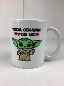 Baby Yoda "Yoda the Obi-Wan for Me" Mug New. - Picture 1 of 5