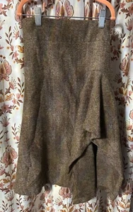 girls Mia Joy by Joyfolie size 6 brown tweed skirt with ruffles  - Picture 1 of 4