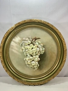 Antique J P L France Limoges Charger In Gilt Frame - Picture 1 of 19