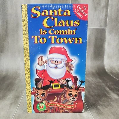 Santa Claus Is Coming To Town Movie VHS Holiday Classics Christmas New Sealed - Image 1 of 4