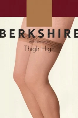 Berkshire Sheer Leg Thigh-Hi Ivory Stockings Size Queen 1 - Image 1 of 3