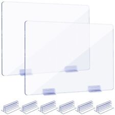 Weysat Counter Desk Sneeze Guard Acrylic Panels Holder Acrylic Desk Divider P...