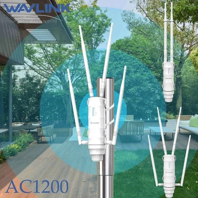 WAVLINK WIFI RANGE EXTENDER OUTDOOR BOOSTER AC1200 WIFI ROUTER REPEATER SIGNAL - Image 1 of 4