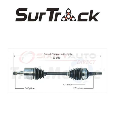 SurTrack CV Axle Shaft for 1986-1988 Buick Riviera 3.8L V6 - Constant ws Foto 1 de 4