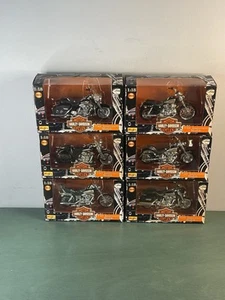 Maisto 1/18 Harley Davidson Motorcycles (6) Series 3 1998 Complete Set - Picture 1 of 9