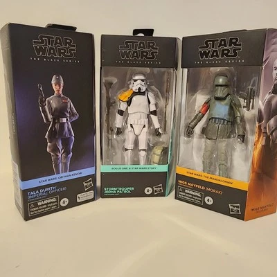Star Wars Black Series Stormtrooper Jedha Patrol, Rala Durith, Migs Mayfeld  Foto 1 de 4