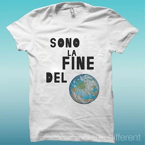 T-shirt "I am the end of the world" White The happiness is have my T-shirt new - Picture 1 of 1