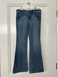 Girls Kids TOMMY HILFIGER Designer Bootcut Denim Jeans Size 12 (New With Tags) - Picture 1 of 5
