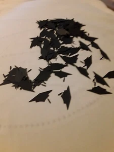 Graduation Table Confetti Black Mortar Boards - Picture 1 of 2