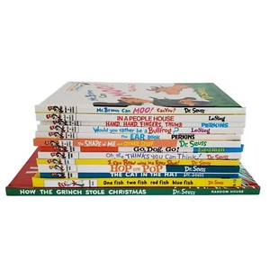 DR SEUSS Books Lot of 13 Hardcover Childrens Kids Beginner Readers Illustrated - Picture 1 of 7