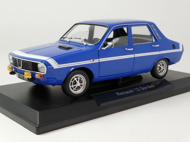 185248 Renault 12 Gordini Without Bumpers Bleu de France Blue Norev 1/18