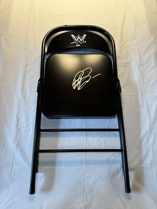 BRON BREAKKER SIGNED AUTOGRAPH FULL SIZE STEEL CHAIR WWE CHAMPION PSA/DNA COA - Picture 1 of 4