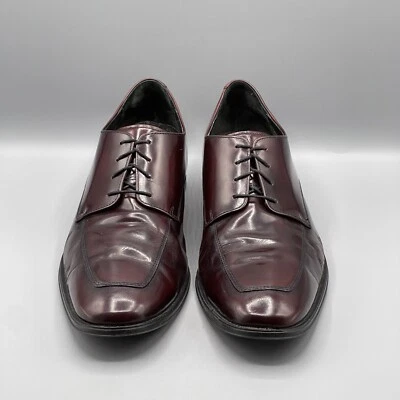Cole Haan Men's 13 Shoes Oxford Burgundy Red Polished Smart Apron Office City - Image 1 of 4