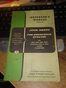 John Deere Sprayer Pre Emergence 494 495 Corn Planter Manual - Picture 1 of 3
