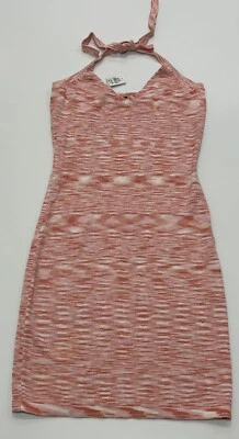 Vestido halter elástico viscosa tejido rosa DOTTI talla S para dama *NUEVO* PRECIO DE VENTA SUGERIDO POR EL FABRICANTE $59,95 Foto 1 de 4