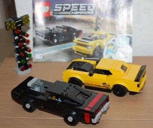 LEGO Speed Champions - 75893 - 2018 Dodge Challenger SRT Demo and 1970 Dodge Cha - Picture 1 of 4