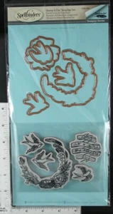 Spellbinders Cling Rubber Stamp & Dies Set, VARIOUS - Picture 1 of 3