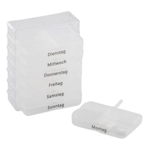 Pillendose 7 Tage Tablettenbox Medikamentenbox Pillenbox Medikamentendosierer - Bild 1 von 6