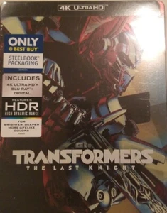 TRANSFORMERS: THE LAST KNIGHT STEELBOOK (4K UHD + Blu-Ray + Digital Copy)  - Picture 1 of 2